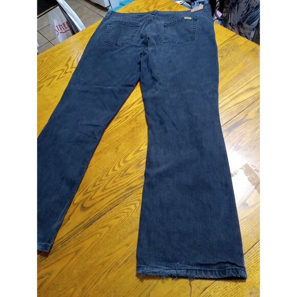 LEVI STRAUSS Jeans Womens 18 SHORT BLACK Faded MID RISE BOOTCUT  Preowned Denim - Picture 12 of 14